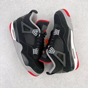 Air Jordan 4 Retro Black and Red Bulls